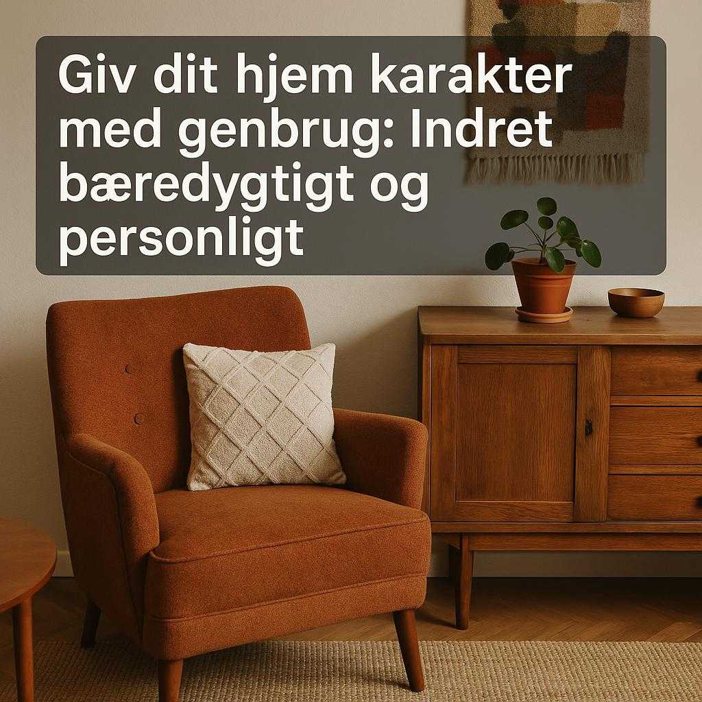 Giv dit hjem karakter med genbrug: Indret bæredygtigt og personligt