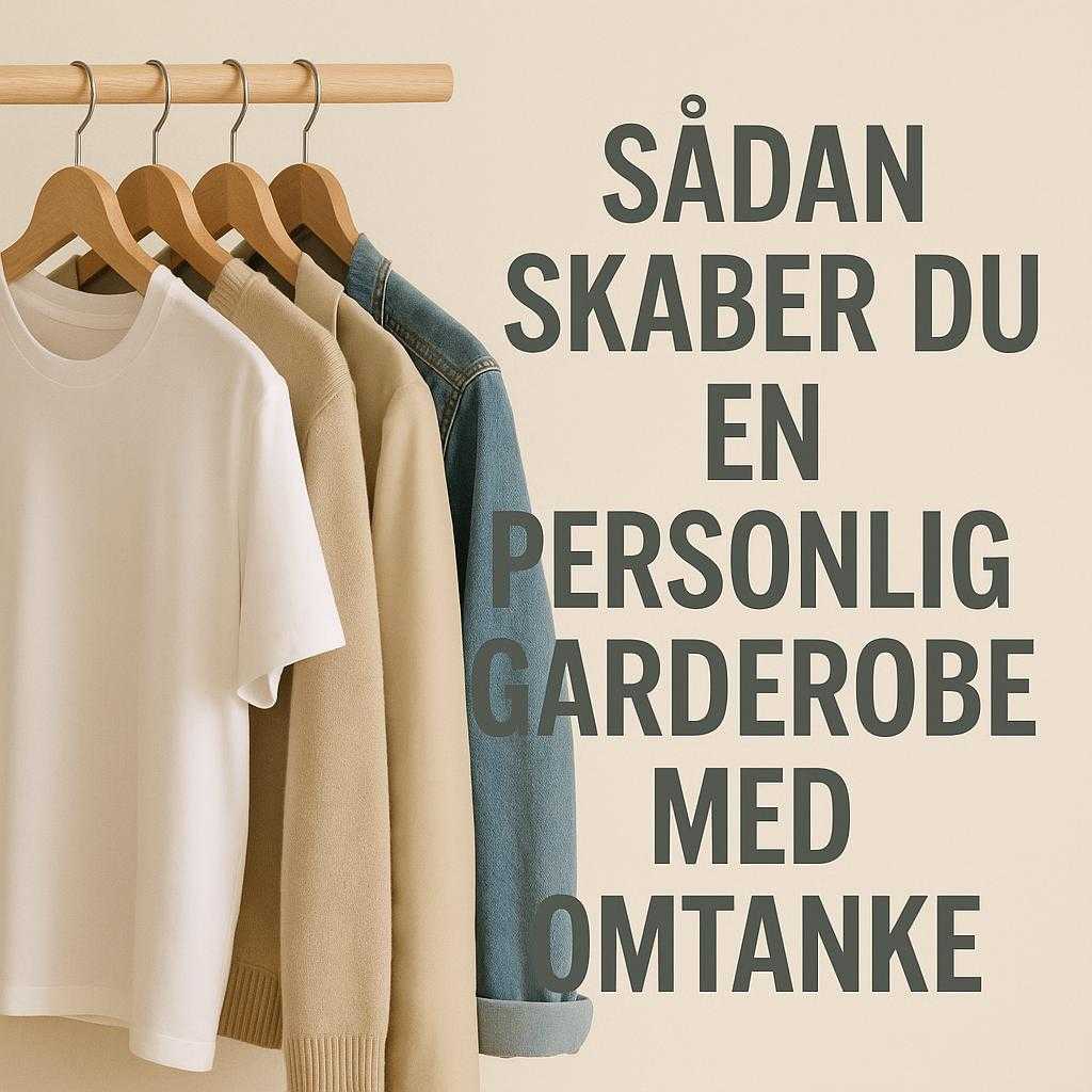Sådan skaber du en personlig garderobe med omtanke