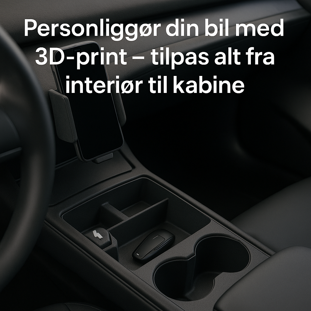 Personliggør din bil med 3D-print – tilpas alt fra interiør til kabine